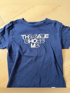 Kid Dangerous Navy Crewneck Tee with White Logo Tag